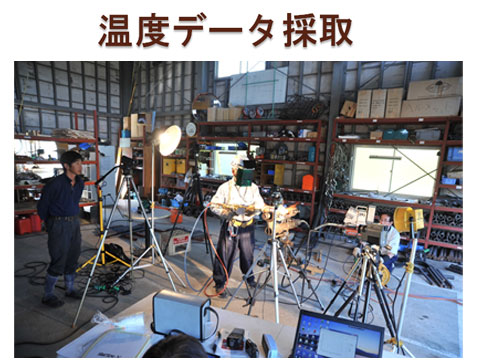 放射温度計での温度データ